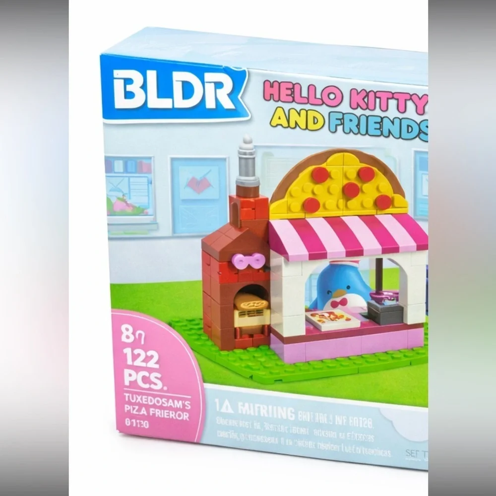 NWT-Hello Kitty & Friends BLDR Building Block Set-Tuxedosam’s Pizza Parlor